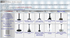 Desktop Screenshot of irontablebasesales.com