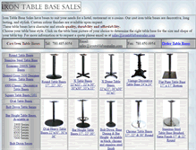 Tablet Screenshot of irontablebasesales.com